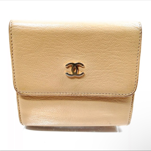 Chanel Compact Wallet - Beige - Picture 1 of 9